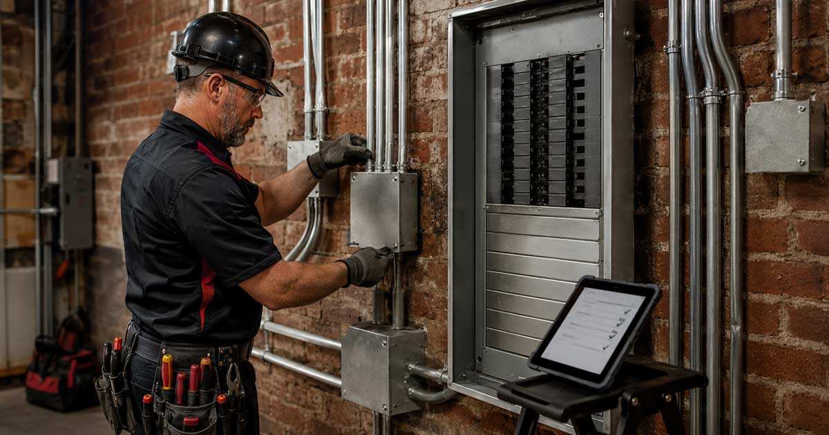 Commercial Electrical Corrections In Progress